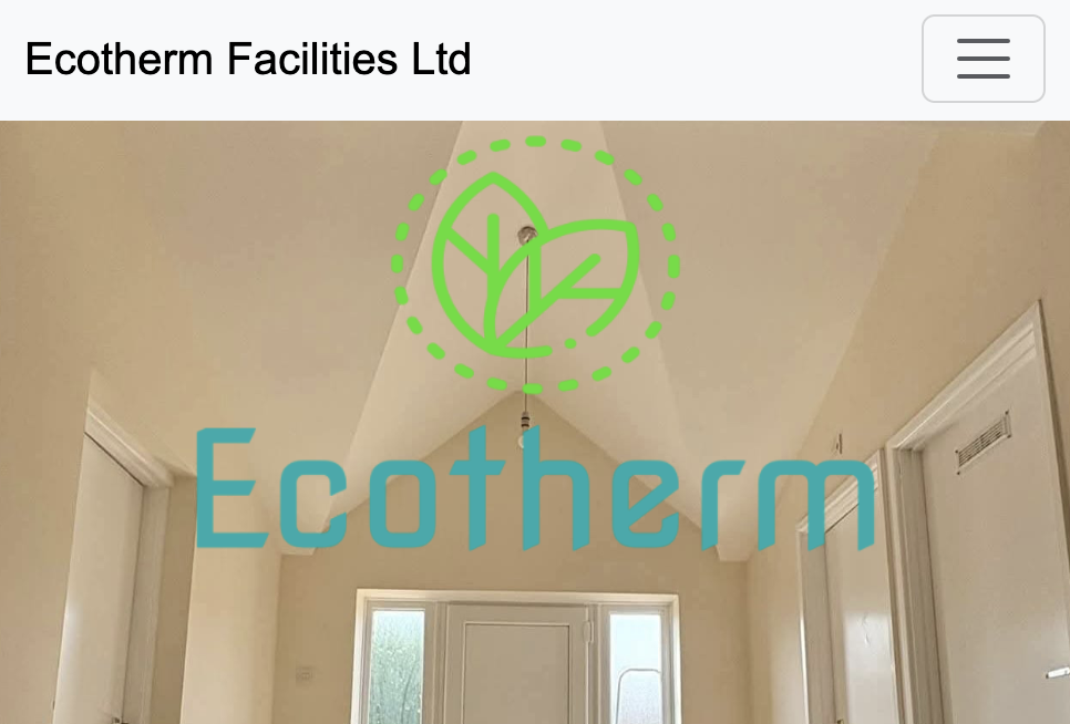 Ecotherm website screenshot